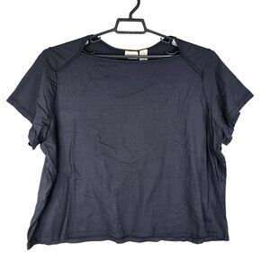 Crossroads Woman Plus Size 3X Black Short Sleeve Nylon & Lycra T-Shirt